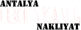Antalya Royal Nakliyat Gsm 0546 426 07 47